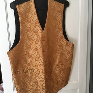 Everett Hall Gold Paisley Vest